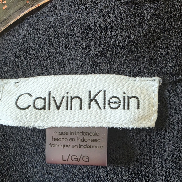 Calvin Klein Black Ruffle Blouse - Picture 5 of 5